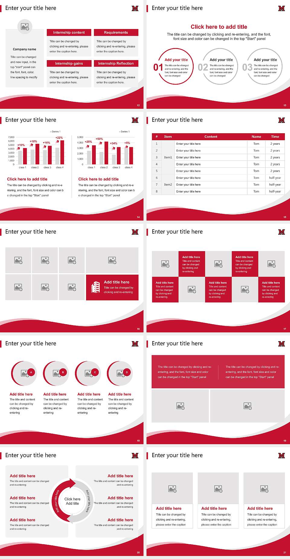 Miami University-Oxford Lecture Sharing and Networking Event PPT Template4:3 ratio PPT effect preview image3