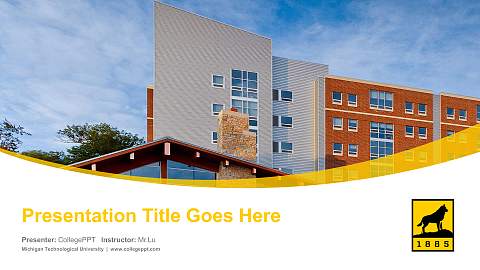 Michigan Technological University Course/Courseware Creation PPT Template
