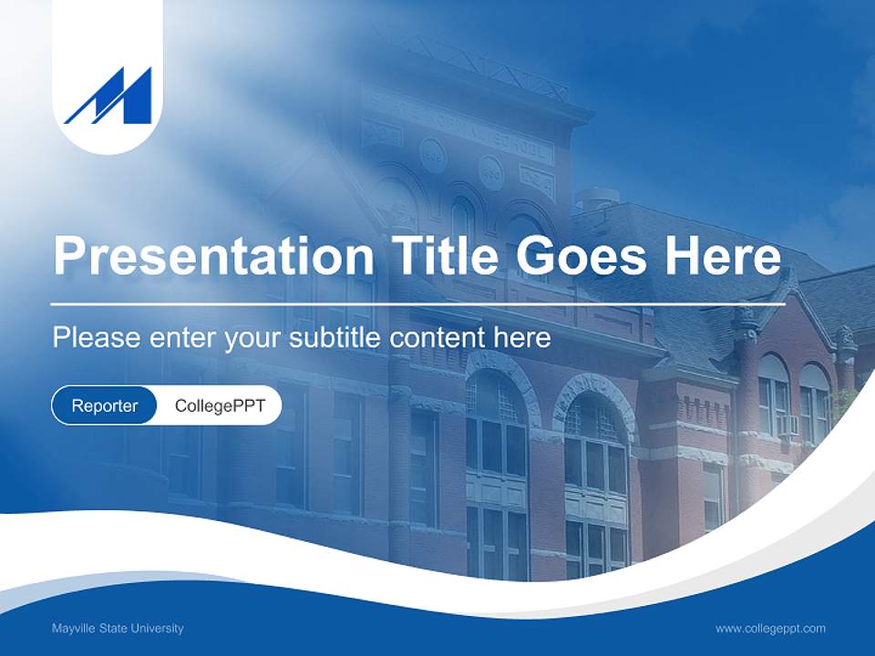 Mayville State University Lecture Sharing and Networking Event PPT Template4:3 ratio PPT effect preview image4