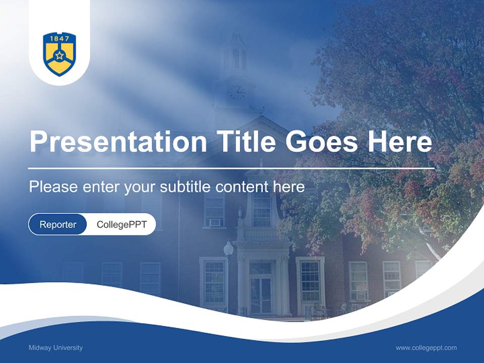 Midway University Lecture Sharing and Networking Event PPT Template4:3 ratio PPT effect preview image4