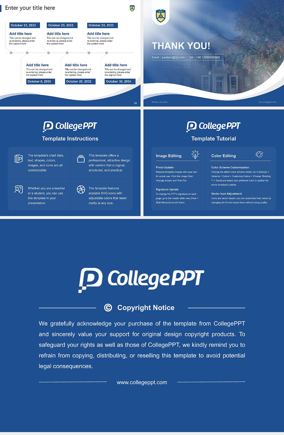Midway University Lecture Sharing and Networking Event PPT Template4:3 ratio PPT effect preview image4