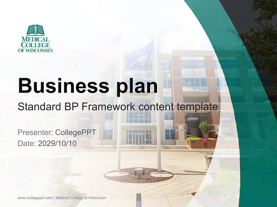 Medical College of Wisconsin Competition/Entrepreneurship Contest PPT Template4:3 ratio PPT effect preview image9