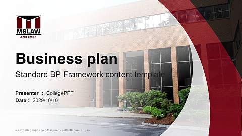 Massachusetts School of Law Competition/Entrepreneurship Contest PPT Template