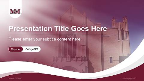 Mcmurry University Lecture Sharing and Networking Event PPT Template