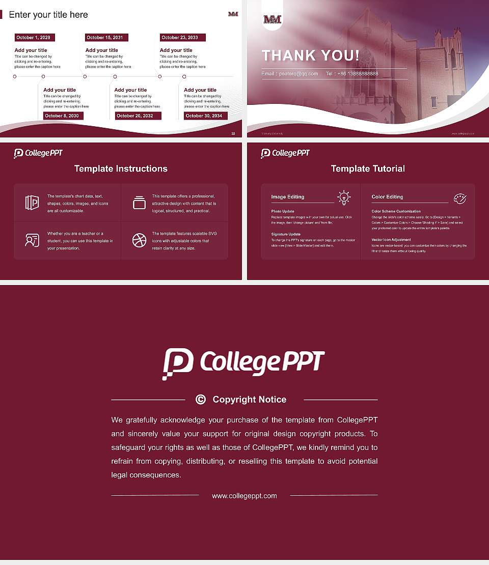 Mcmurry University Lecture Sharing and Networking Event PPT Template16:9 ratio PPT effect preview image4