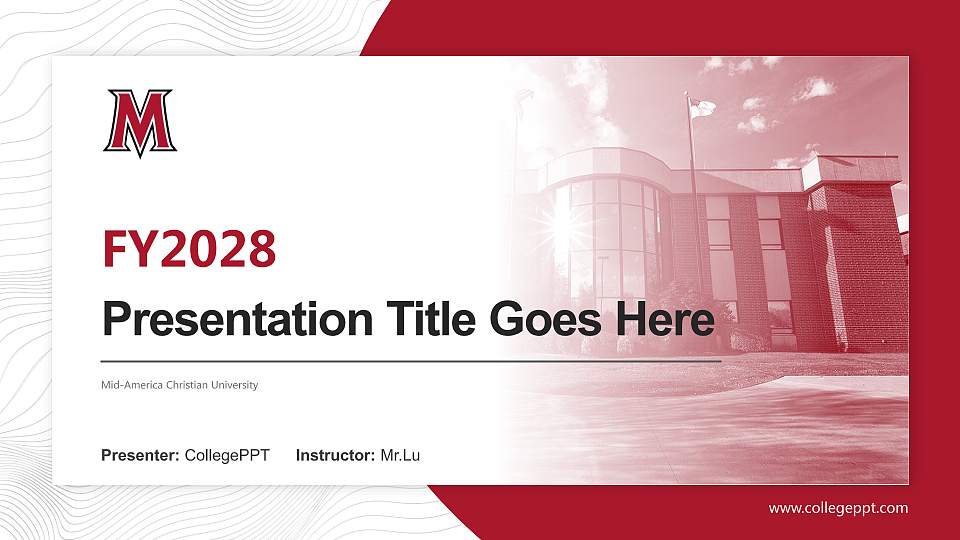 Mid-America Christian University Academic Presentation/Research Findings Report PPT Template16:9 ratio PPT effect preview image