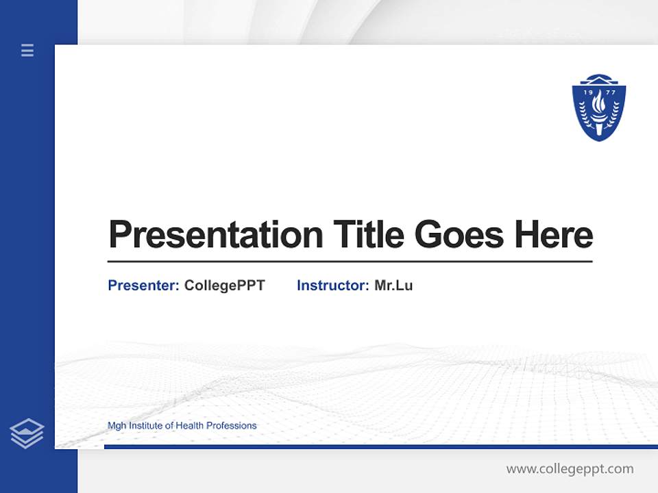 Mgh Institute of Health Professions Thesis Proposal/Graduation Defense PPT Template4:3 ratio PPT effect preview image5