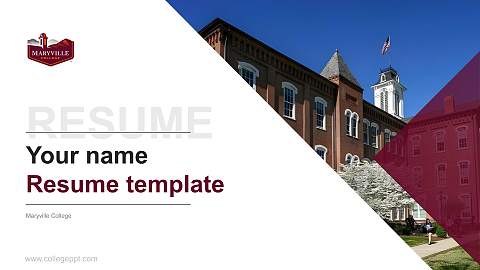 Maryville College Resume PPT Template