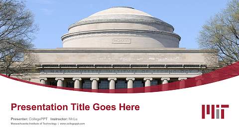 Massachusetts Institute of Technology Course/Courseware Creation PPT Template