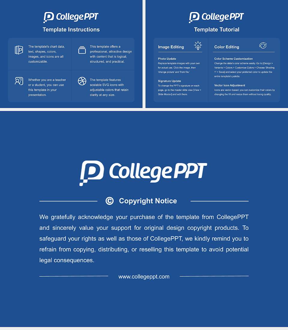 Midway University Course/Courseware Creation PPT Template4:3 ratio PPT effect preview image5