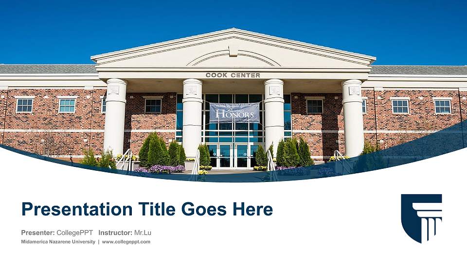 Midamerica Nazarene University Course/Courseware Creation PPT Template16:9 ratio PPT effect preview image