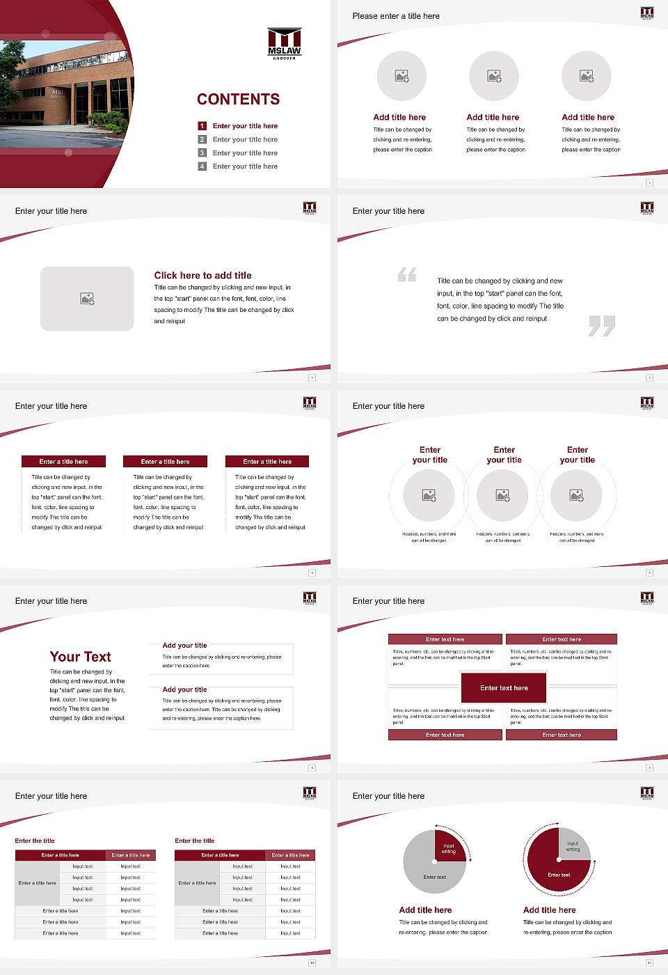 Massachusetts School of Law Course/Courseware Creation PPT Template16:9 ratio PPT effect preview image2