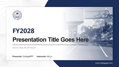 New York College of Health Professions Academic Presentation/Research Findings Report PPT Template