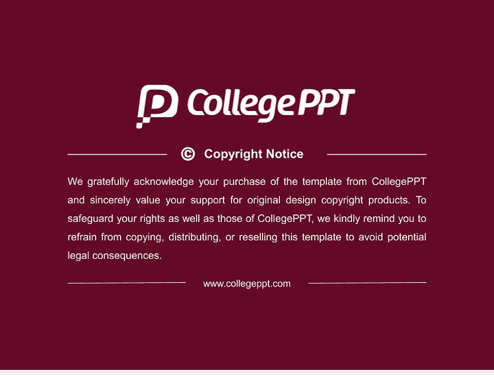 Maryville College Thesis Proposal/Graduation Defense PPT Template4:3 ratio PPT effect preview image5