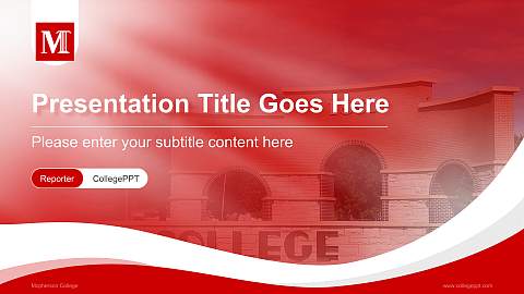 Mcpherson College Lecture Sharing and Networking Event PPT Template