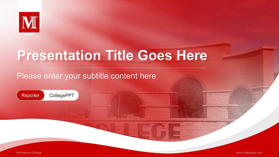 Mcpherson College Lecture Sharing and Networking Event PPT Template16:9 ratio PPT effect preview image