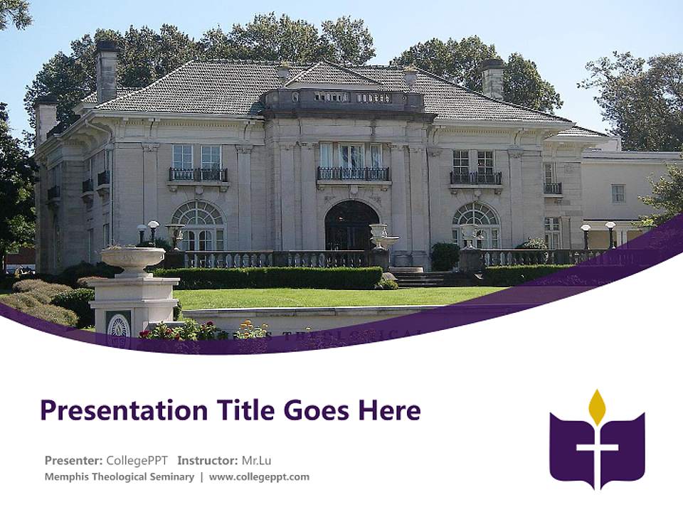 Memphis Theological Seminary Course/Courseware Creation PPT Template4:3 ratio PPT effect preview image5