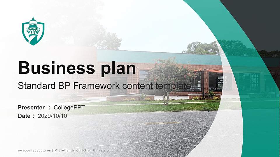 Mid-Atlantic Christian University Competition/Entrepreneurship Contest PPT Template16:9 ratio PPT effect preview image