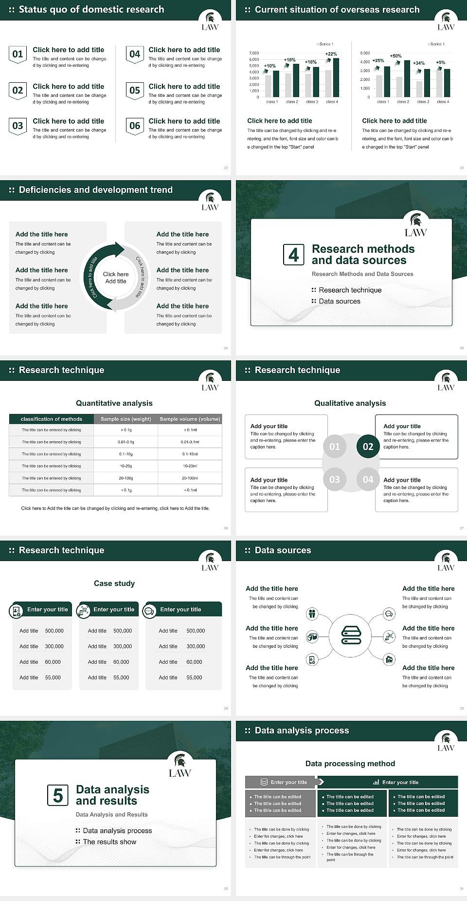Michigan State University-College of Law Graduation Thesis Defense PPT Template4:3 ratio PPT effect preview image4