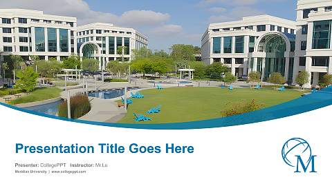 Meridian University Course/Courseware Creation PPT Template