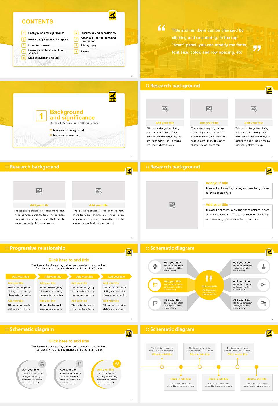 Michigan Technological University Graduation Thesis Defense PPT Template16:9 ratio PPT effect preview image2