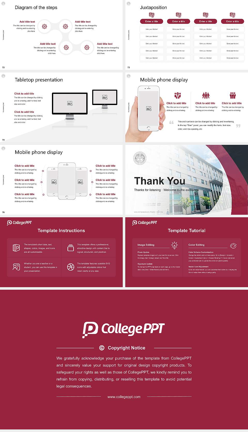 Mcphs University Competition/Entrepreneurship Contest PPT Template16:9 ratio PPT effect preview image9
