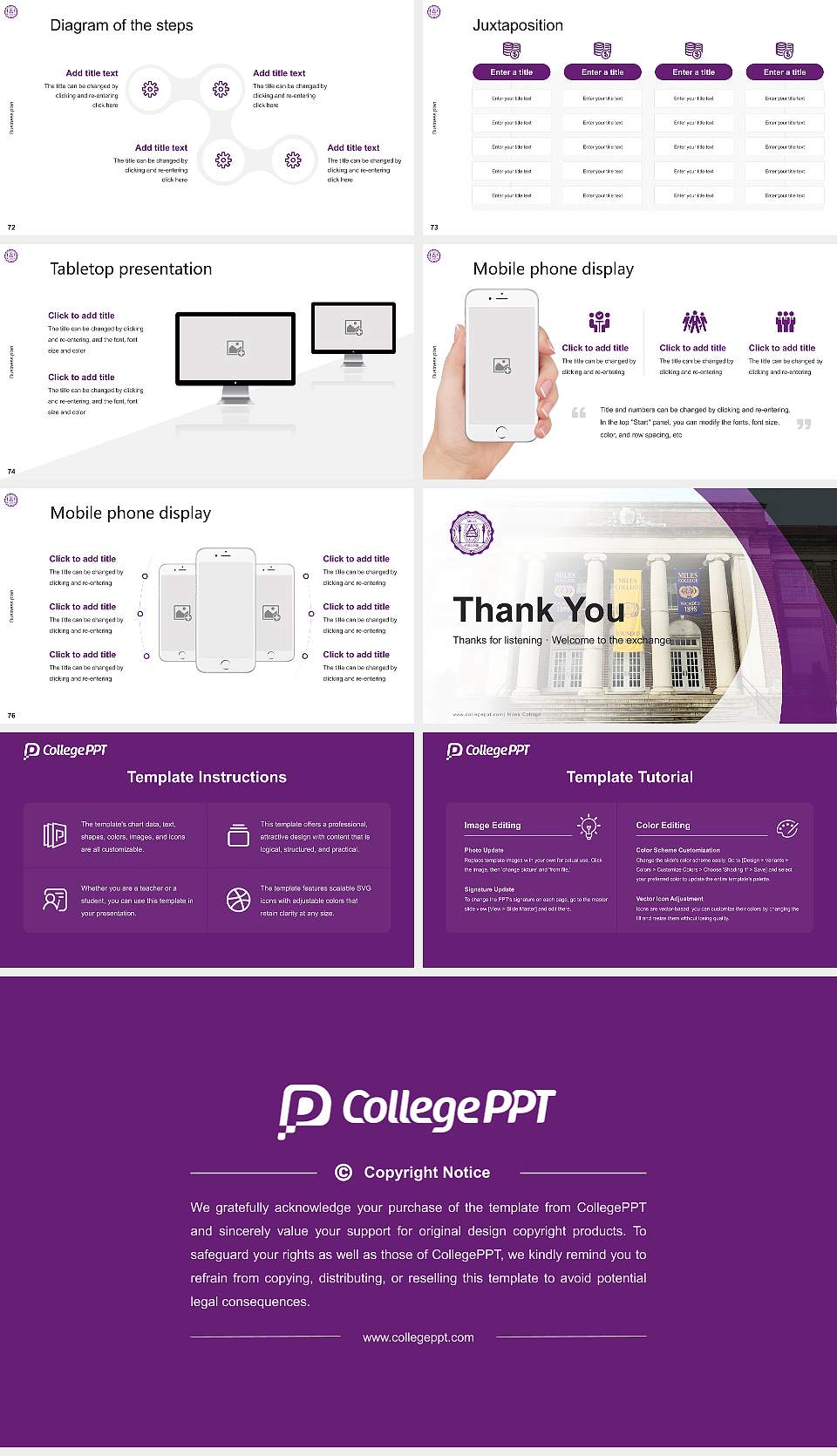 Miles College Competition/Entrepreneurship Contest PPT Template16:9 ratio PPT effect preview image9