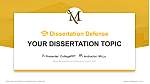 Millersville University of Pennsylvania学位論文弁論PPTテンプレート