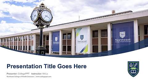 Northeast College of Health Sciences Course/Courseware Creation PPT Template