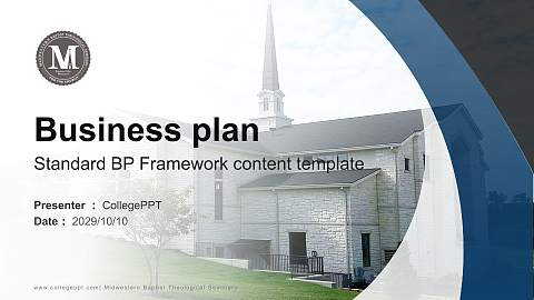 Midwestern Baptist Theological Seminary Competition/Entrepreneurship Contest PPT Template