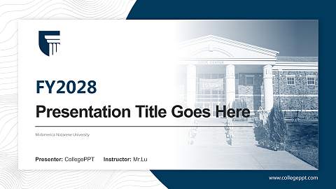Midamerica Nazarene University Academic Presentation/Research Findings Report PPT Template