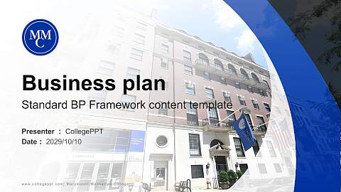 Marymount Manhattan College Competition/Entrepreneurship Contest PPT Template
