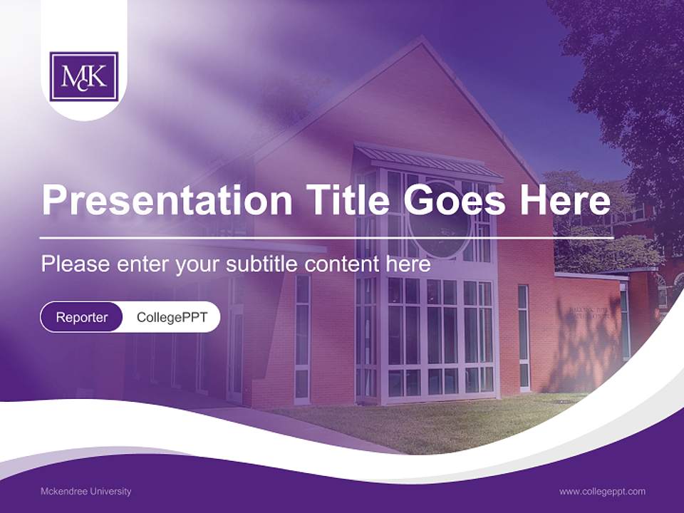 Mckendree University Lecture Sharing and Networking Event PPT Template4:3 ratio PPT effect preview image4