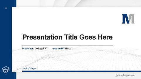 Menlo College Thesis Proposal/Graduation Defense PPT Template