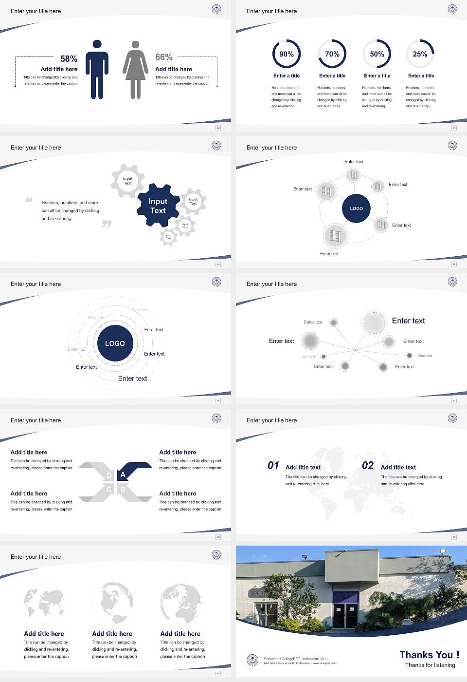 New York College of Health Professions Course/Courseware Creation PPT Template16:9 ratio PPT effect preview image4