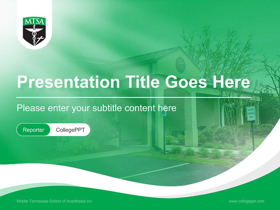 Middle Tennessee School of Anesthesia Inc Lecture Sharing and Networking Event PPT Template4:3 ratio PPT effect preview image4