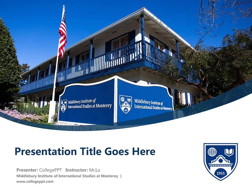 Middlebury Institute of International Studies at Monterey Course/Courseware Creation PPT Template4:3 ratio PPT effect preview image5