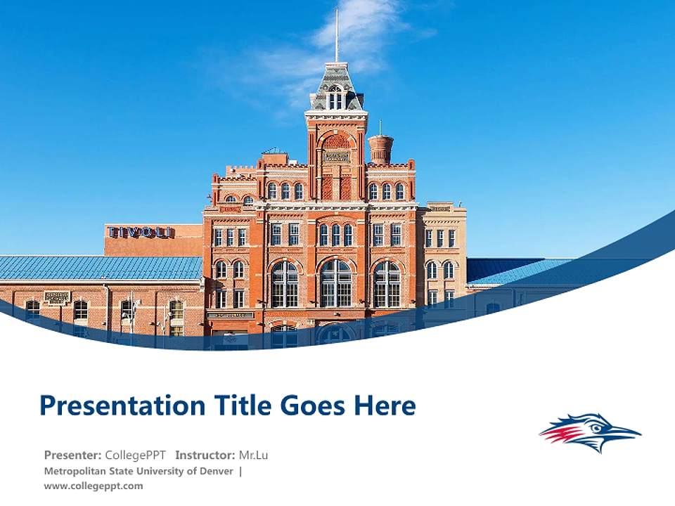 Metropolitan State University of Denver Course/Courseware Creation PPT Template4:3 ratio PPT effect preview image5