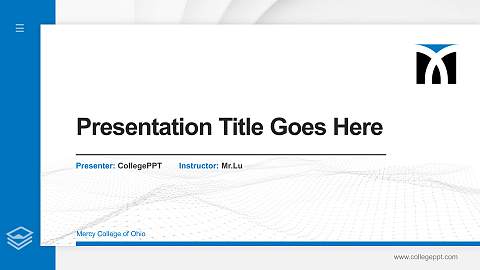 Mercy College of Ohio Thesis Proposal/Graduation Defense PPT Template