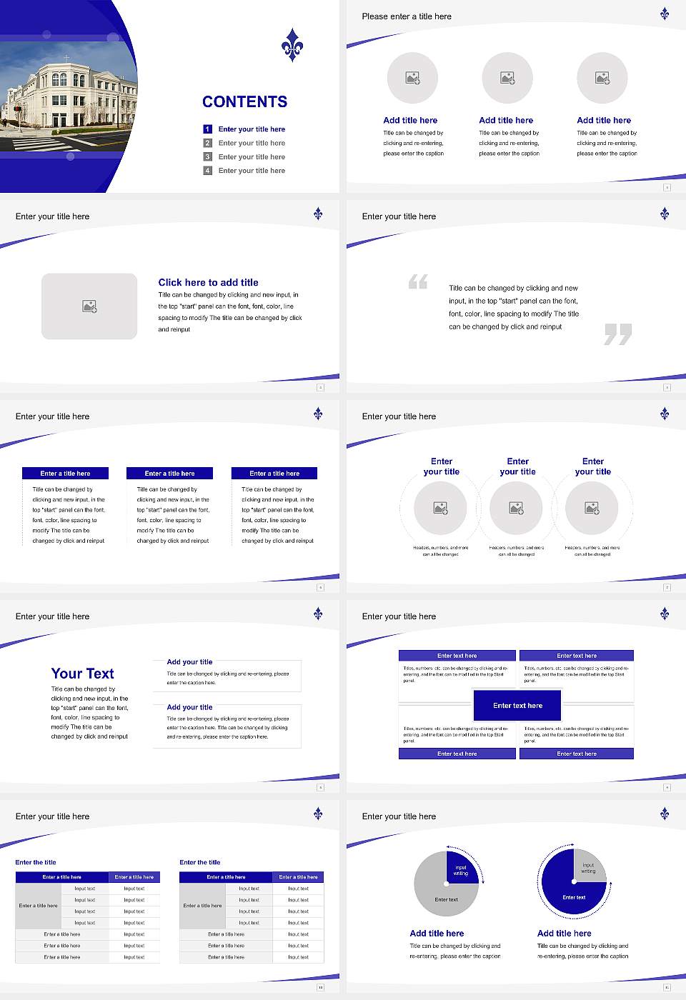 Marymount University Course/Courseware Creation PPT Template16:9 ratio PPT effect preview image2
