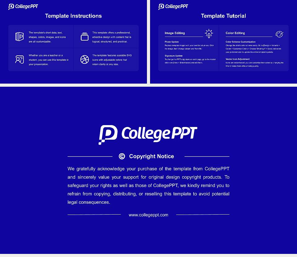 Marymount University Course/Courseware Creation PPT Template16:9 ratio PPT effect preview image5