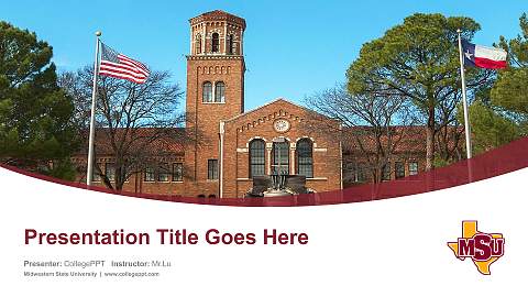 Midwestern State University Course/Courseware Creation PPT Template