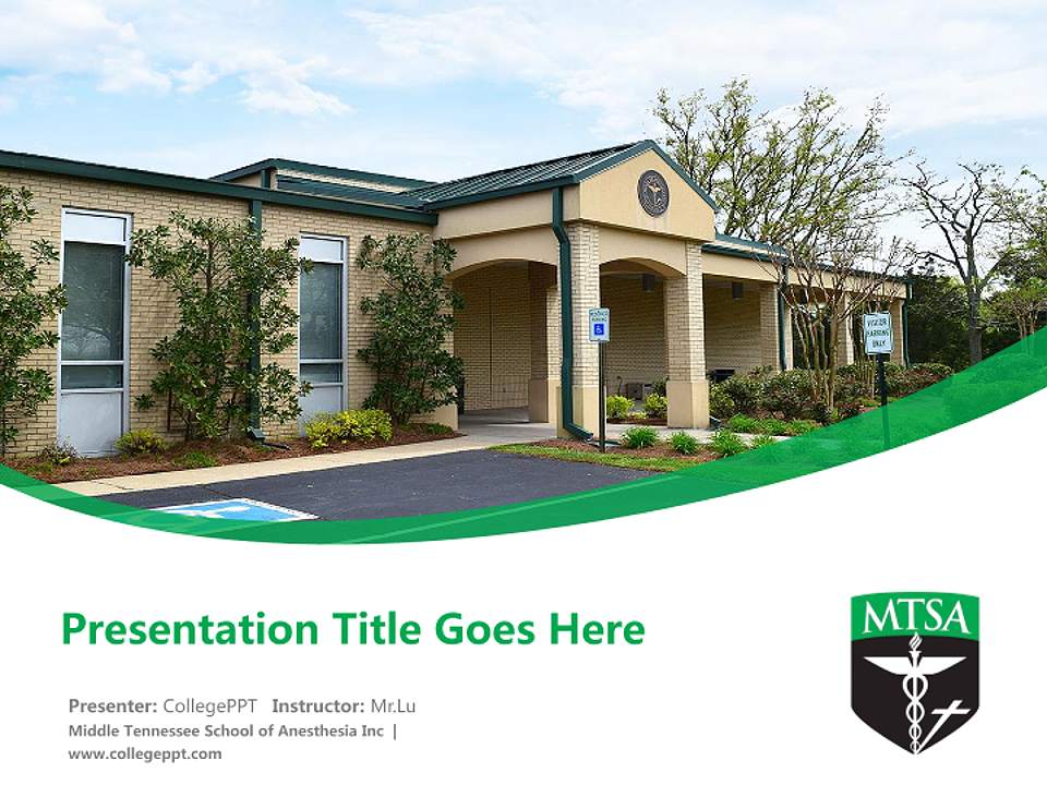 Middle Tennessee School of Anesthesia Inc Course/Courseware Creation PPT Template4:3 ratio PPT effect preview image5