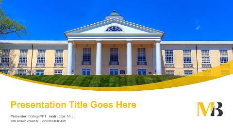 Mary Baldwin University Course/Courseware Creation PPT Template