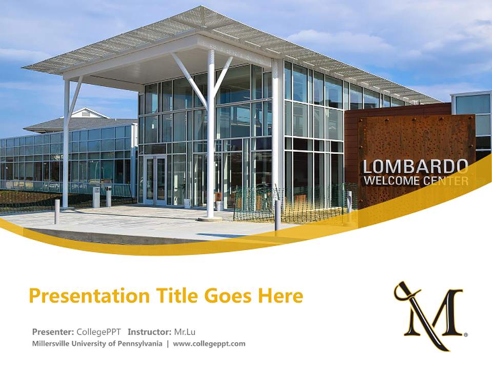 Millersville University of Pennsylvania Course/Courseware Creation PPT Template4:3 ratio PPT effect preview image5