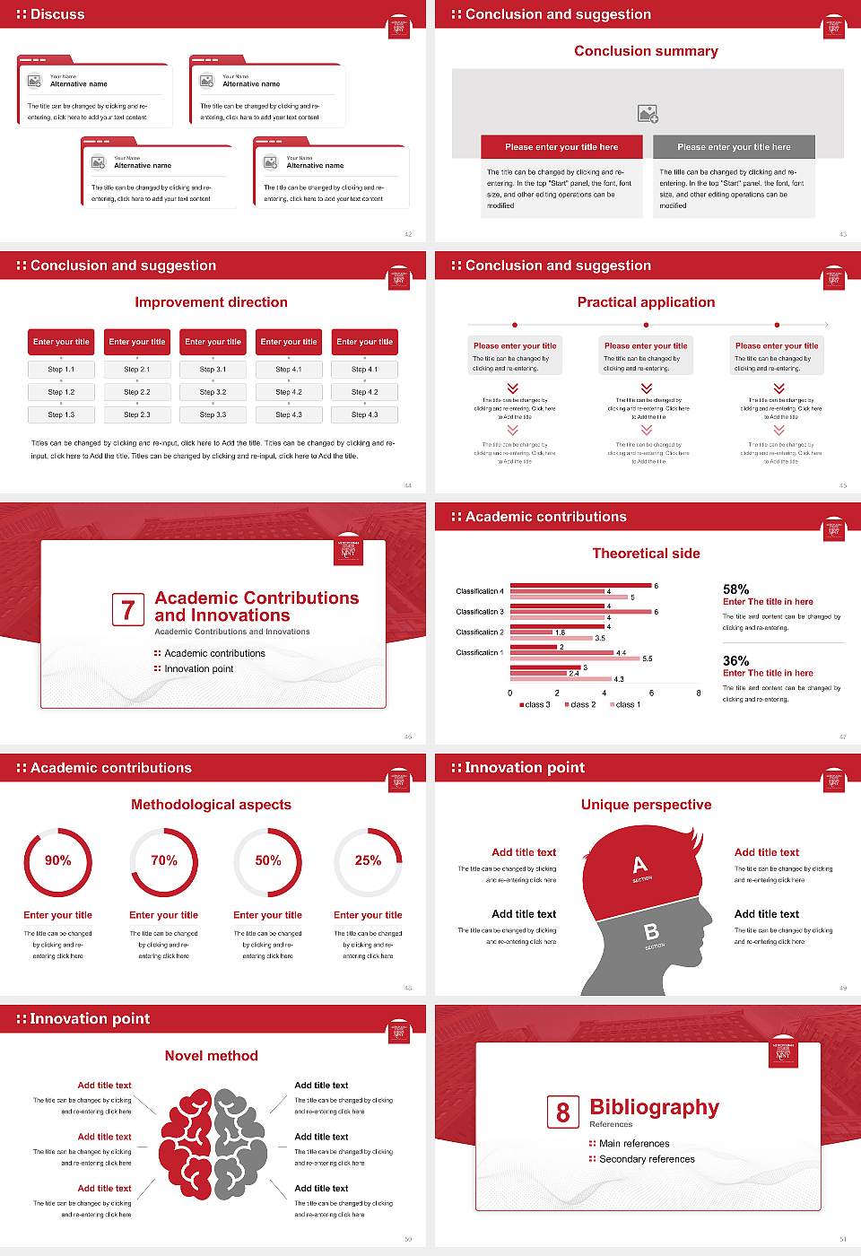 Metropolitan College of New York Graduation Thesis Defense PPT Template16:9 ratio PPT effect preview image6