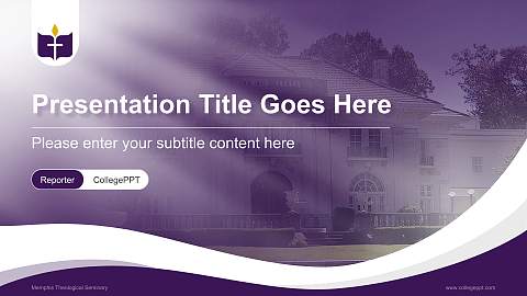 Memphis Theological Seminary Lecture Sharing and Networking Event PPT Template