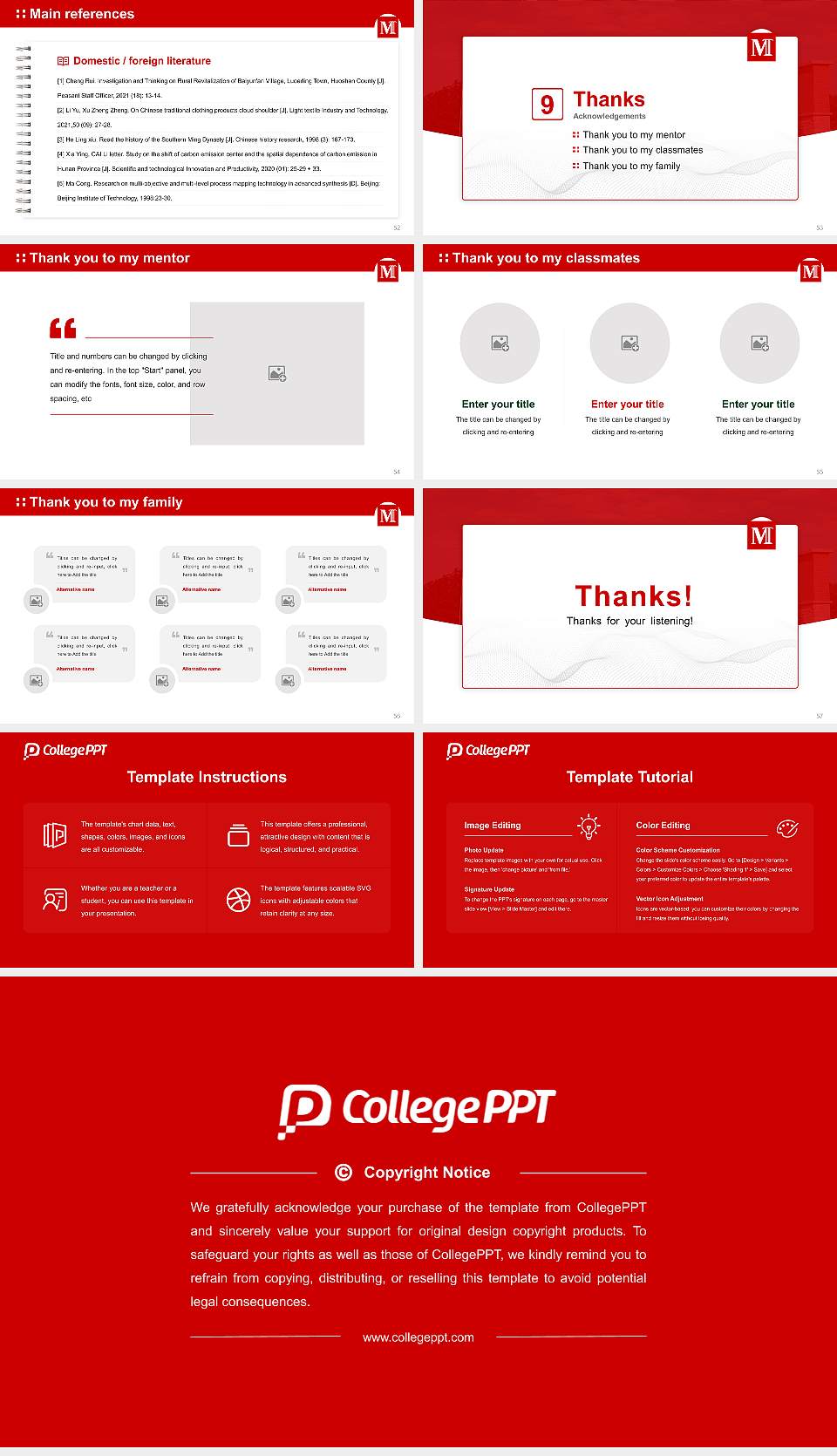 Mcpherson College Graduation Thesis Defense PPT Template16:9 ratio PPT effect preview image7