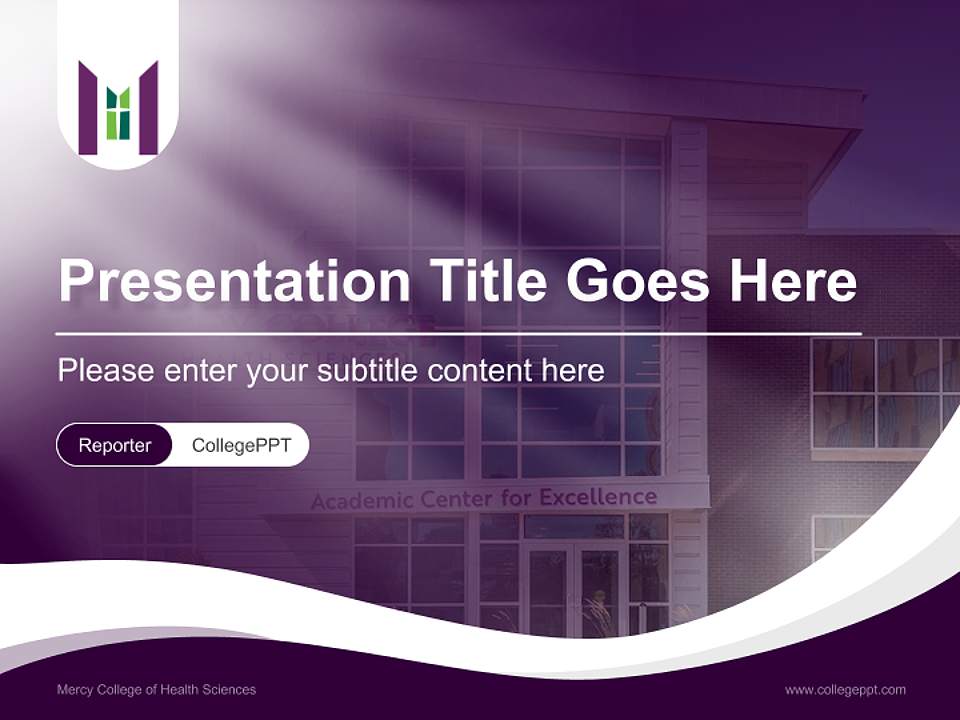 Mercy College of Health Sciences Lecture Sharing and Networking Event PPT Template4:3 ratio PPT effect preview image4