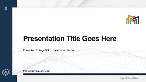 Metropolitan State University Thesis Proposal/Graduation Defense PPT Template